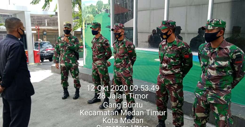 Pengawasan Security beserta TNI dari ZIPUR 1