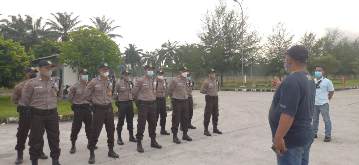 Apel Serah Terima Petugas Security ke Objek baru Kawasan Industri Nusantara