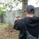 Latihan menembak Airsoftgun di Lapangan Tembak Medan Sunggal