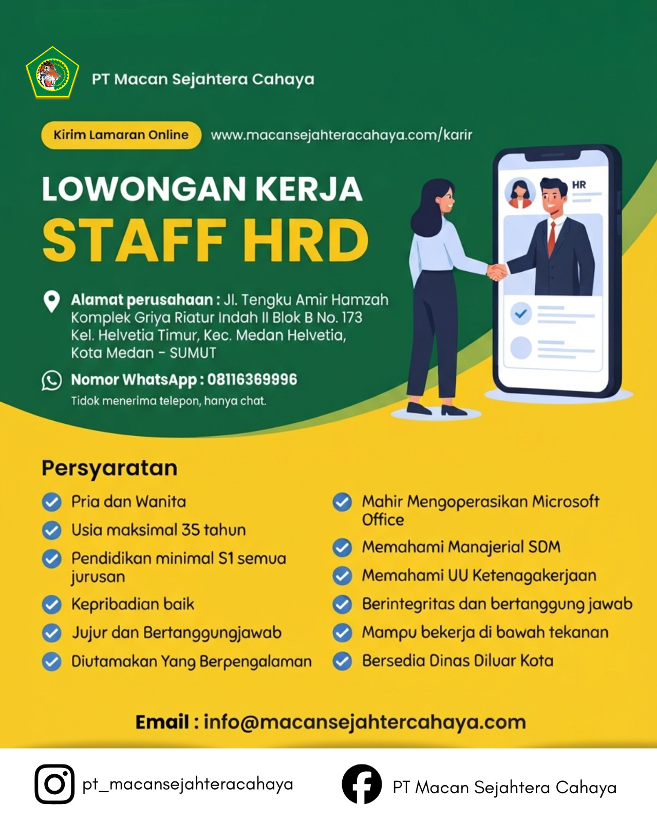 loker-hrd lowongan kerja staff HRD